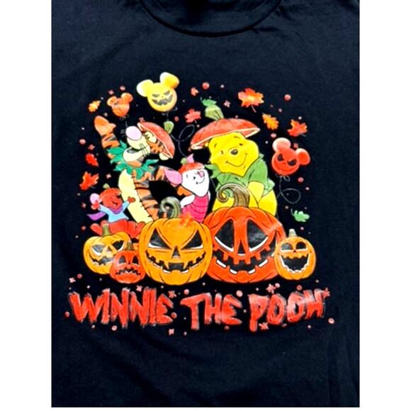 "WINNIE THE POOH" Halloween‎ T-Shirt, Size XL,Pumpkins,Disney - Picture 2 of 11